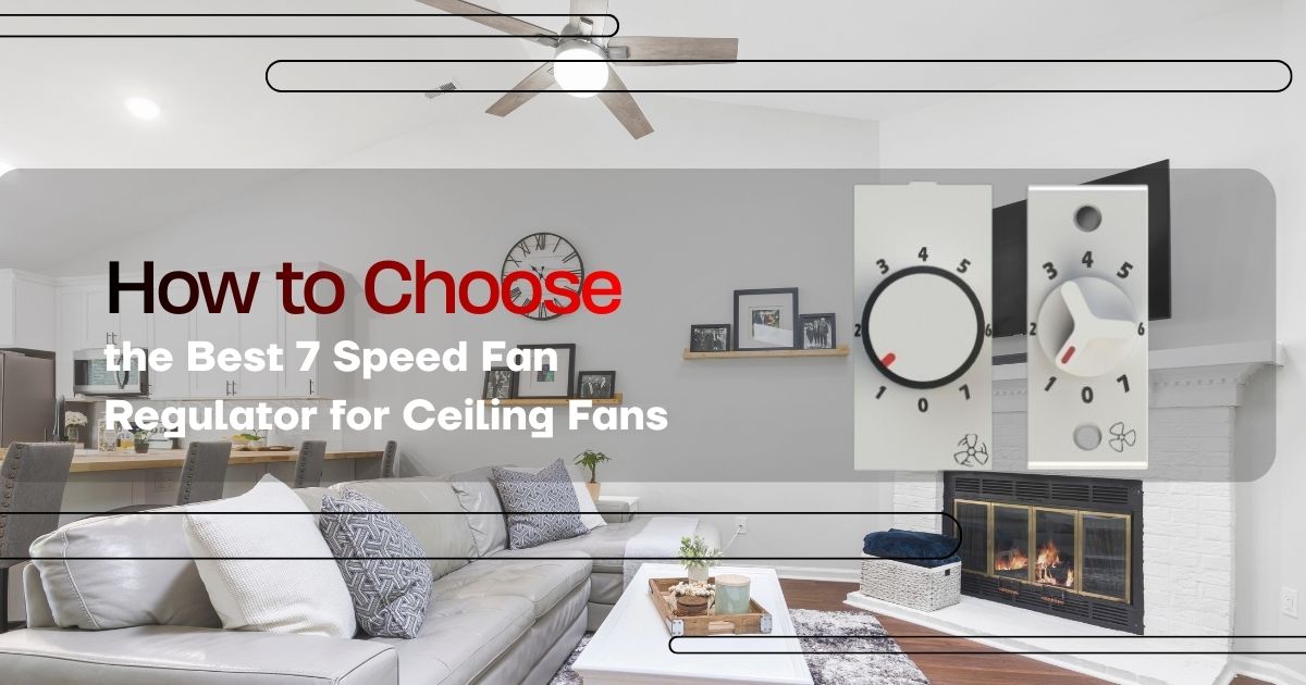 Leading 7 Step Fan Regulator manufacturer in India offering multi-speed modular switches for ceiling fans.